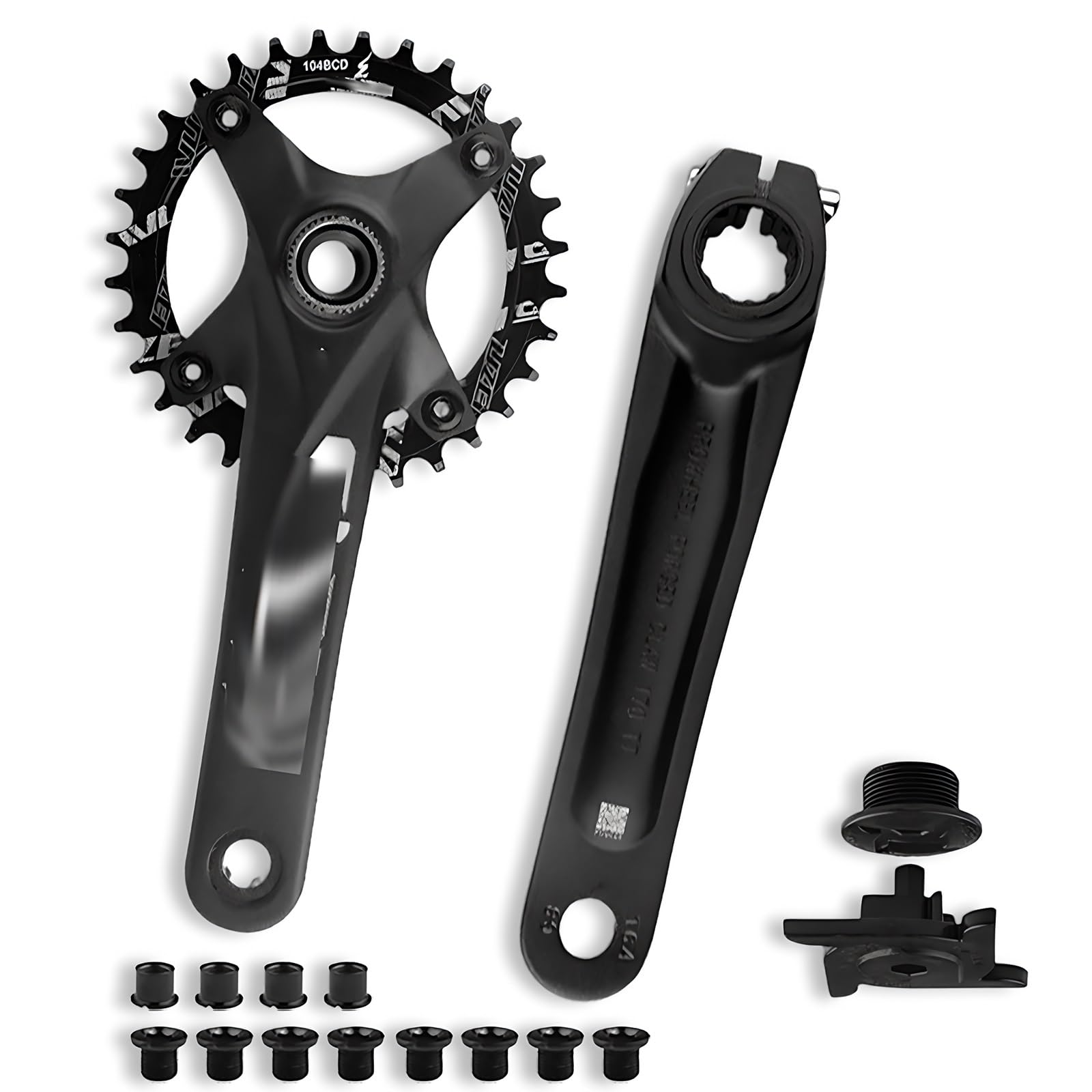 Amazon.co.jp: 170mm ファットバイク用クランクセット シャフト長 176